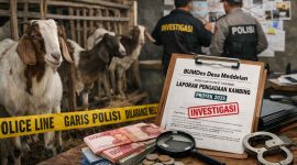 Foto ilustrasi dugaan penyimpangan dalam pengelolaan proyek pengadaan kambing oleh BUMDes Desa Meddelan, Kecamatan Lenteng (Za - garudajatim.com)