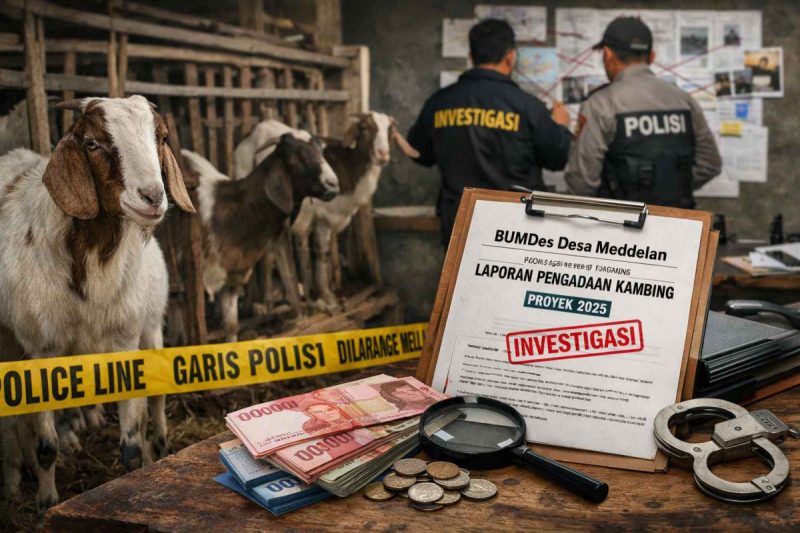 Foto ilustrasi dugaan penyimpangan dalam pengelolaan proyek pengadaan kambing oleh BUMDes Desa Meddelan, Kecamatan Lenteng (Za - garudajatim.com)