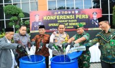 Operasi Pekat Semeru 2026 di Gresik: 78 Kasus Terbongkar, 85 Tersangka Diamankan, Ratusan Miras dan Narkoba Disita