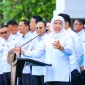 Gubernur Jawa Timur, Khofifah Indar Parawansa, saat angkat suara terkait gejolak global (Istimewa - garudajatim.com)