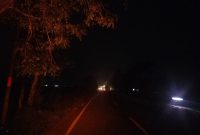 Lampu di jalan raya Slselamat datang Sumenep padam (Za - garudajatim.com)