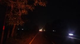 Lampu di jalan raya Slselamat datang Sumenep padam (Za - garudajatim.com)