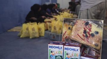 SPPG Lebeng Timur, Kecamatan Pasongsongan, diduga sajikan MBG susu Indomilk ukuran 115 mililiter rasa coklat (Za - garudajati.com)