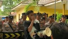 Ketua GPPS, Tijanuz Zaman, saat sontak menyuarakan aspirasi rakyat (Istimewa - garudajatim.com?