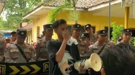 Ketua GPPS, Tijanuz Zaman, saat sontak menyuarakan aspirasi rakyat (Istimewa - garudajatim.com?