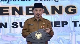 Kepala Badan Perencanaan Pembangunan Daerah (Bappeda) Kabupaten Sumenep, Arif Firmanto, saat menyampaikan 771 Aspirasi di acara Musrenbang RKPD (Za - garudajatim.com)