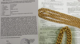 Foto dugaan sengketa gadai emas di Kantor Koperasi BMT-UGT Nusantara Cabang Gayam (Za - garudajatim.com)
