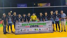 Salah satu club Bolavoli saat mengikuti Piala Bupati Sumenep (Za - garudajatim.com)