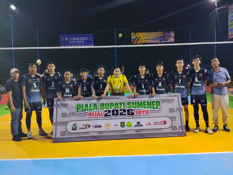 Salah satu club Bolavoli saat mengikuti Piala Bupati Sumenep (Za - garudajatim.com)