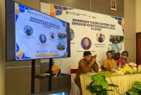 Kepala Dispusip Kabupaten Sumenep, Rudi Yuyianto, saat memberikan sambutan di acara Bimtek Kepenulisan Berbasis Konten Budaya Lokal (Za - garudajatim.com)