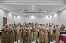 Foto bersama Dinkes P2KB Sumenep, saat menggelar Evaluasi Program PTM (Za - garudajatim.com)