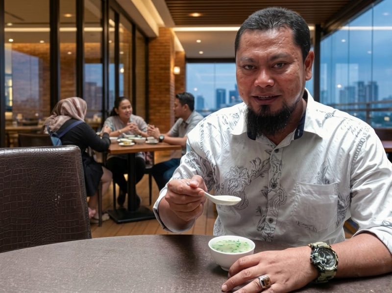 Aktivis Sumenep, Ainur Rahman, saat menyatakan sikap tentang BUMDes (Istimewa - garudajatim.com)