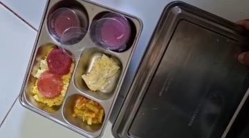 Foto MBG yang didistribusikan oleh SPPG Ganding Sumenep di bawah Yayasan Sosial Rumah Sejahtera Santri NU diduga basi (Za - garudajatim.com)