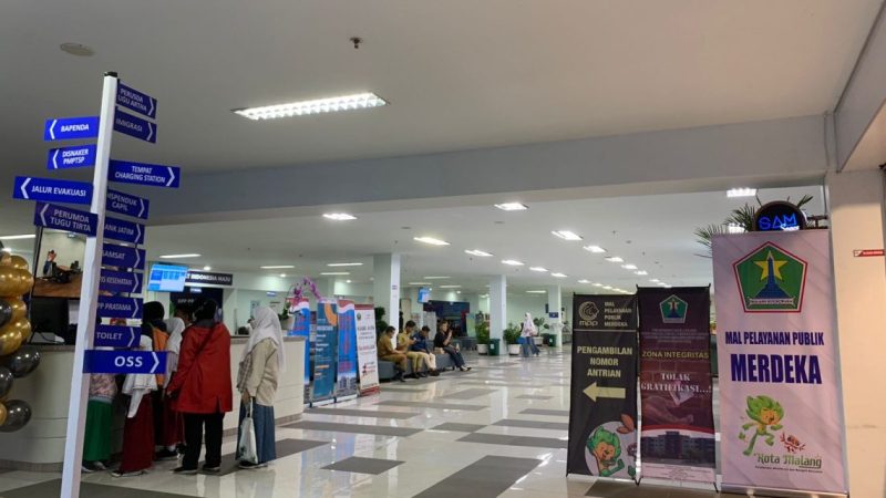 Suasana Mal Pelayanan Publik (MPP) Kota Malang, saat masyarakat berkunjung (Istimewa - garudamjatim.com)