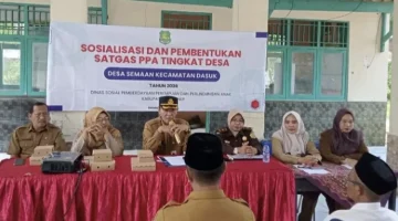 Dinsos P3A Kabupaten Sumenep, saat pembentukan Satuan Tugas Perlindungan Perempuan dan Anak (Istimewa - garudajatim.com)