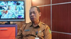 Sementara itu, Kepala DKPP Sumenep, Chainur Rasyid, saat menyampaikan tentang penjualan hewan kurban (Za - garudajatim.com)