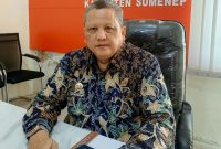 Kepala BRIDA Sumenep, Siswahyudi Bintoro, saat di temui di kantornya (Za - garudajatim.com)