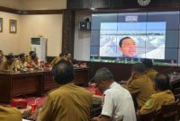 Bupati Sumenep Achmad Fauzi Wongsojudo, saat memberikan arahan di High Level Meeting (Za - garudajatim.com)
