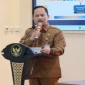 Kepala Bappeda Kabupaten Sumenep, Arif Firmanto, saat menyampaikan arahan Rapat Desk Pemenuhan Data Dukung PSN (Istimewa - garudajati.com)