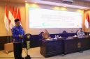 Sekretaris Daerah Kabupaten Gresik, Achmad Washil Miftahul Rachman, saat sambutan di acara pembekalan Tim Pelaksana Kegiatan Bunda Puspa di Kantor Bupati Gresik (Istimewa - garudajatim.com)