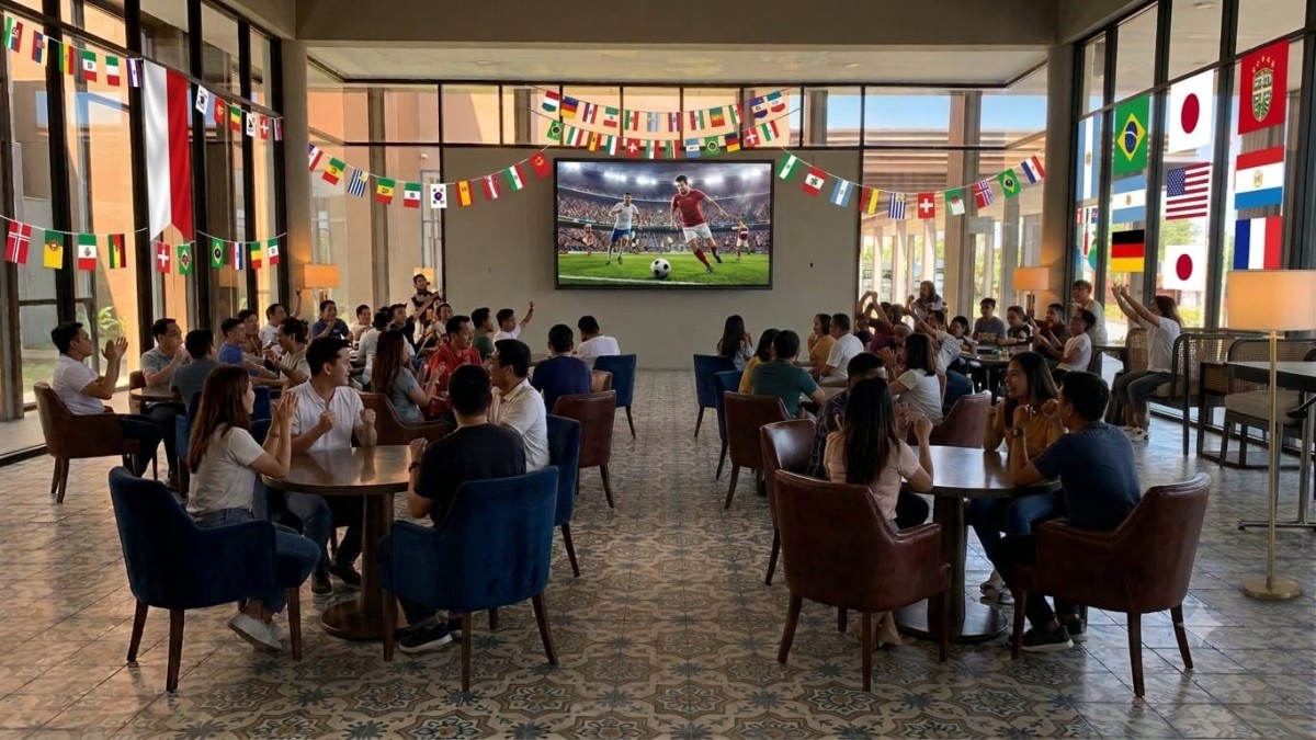 Nobar Piala Dunia 2026 di MYZE Hotel Sumenep (Za - garudajatim.com)