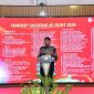 Bupati Sumenep, Achmad Fauzi Wongsojudo, saat memberikan sambutan di acara launching logo Hari Jadi ke-758 (Za - garudajatim.com)