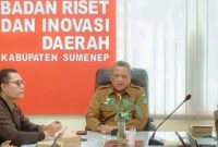 Kepala BRIDA Sumenep, Siswahyudi Bintoro, saat mengungkapkan tentang inovasi Sumenep (Za - garudajatim.com)