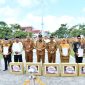 Kepala DKUPP Kabupaten Sumenep, Moh. Ramli (empat dari kanan) saat mendampingi Bupati Sumenep, Achmad Fauzi Wongsojudo dalam rangka upacara Harkopnas ke-79 (Za - garudajati.com)