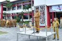 Bupati Sumenep, H. Achmad Fauzi Wongsojudo, saat memimpin Upacara Gabungan Peringatan Hari Koperasi Nasional ke-79 (Za - garudajatim.com)