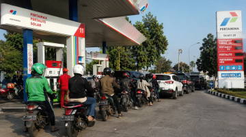 Foto Ilustrasi SPBU BBM di Jawa Timur (Za - garudajatim.com)