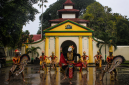 Foto Labang Mesem Keraton Sumenep saat ada penari topeng (Za - garudajatim.com)