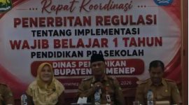 Kepala Dinas Pendidikan Kabupaten Sumenep, H. Moh. Iksan, saat menyampaikan arahan di acara rapat koordinasi Bidang Pendidikan Anak Usia Dini dan Pendidikan Nonformal PAUD dan PNF (Istimewa - garudajatim.com)