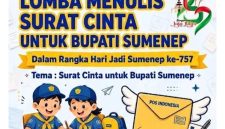 Flyer kompetisi menulis bertajuk “Surat Cinta untuk Bupati Sumenep” yang digelar oleh Dinas Pendidikan (Za - garudajatim.com)