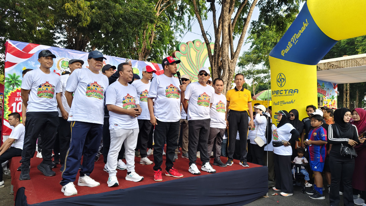 Bupati Achmad Fauzi Wongsojudo, saat sambutan di acara JJS DPRD Sumenep (Za - garudajatim.com)